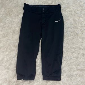 Nike baseball pants size youth small black girls boys softball baseball